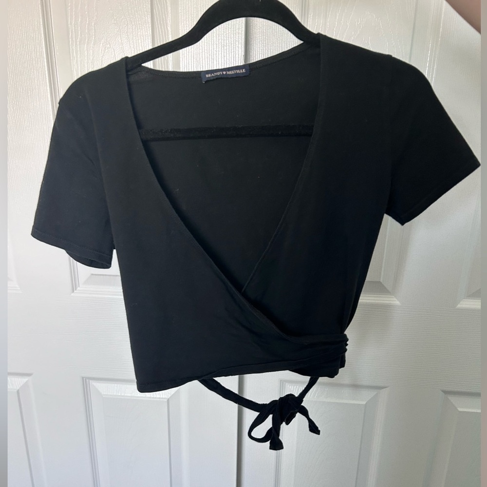 Black tie around shirt from brandy melville with a tie in the back